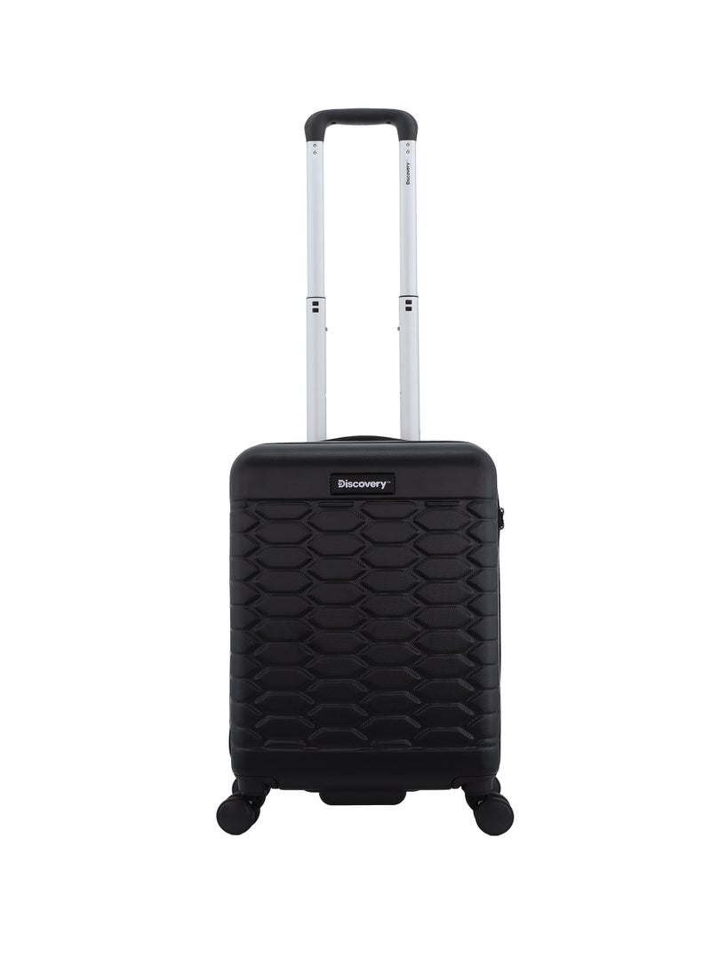 Discovery Reptile ABS Hardshell Small Cabin Carry-On Luggage Black, Durable Lightweight Suitcase, 4 Double Wheel With TSA Lock Trolley Bag (20 Inch). - pzsku/ZDF9838A52A00DA392D93Z/45/_/1720610343/899b09c0-88bf-476e-8ce3-27ad29ccd6e0