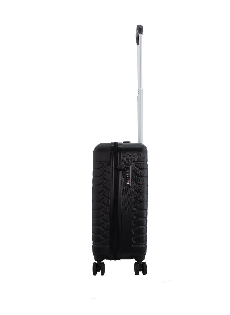 Discovery Reptile ABS Hardshell Small Cabin Carry-On Luggage Black, Durable Lightweight Suitcase, 4 Double Wheel With TSA Lock Trolley Bag (20 Inch). - pzsku/ZDF9838A52A00DA392D93Z/45/_/1720610373/5156e926-ba06-4ac5-a04e-2fce90c1ede1
