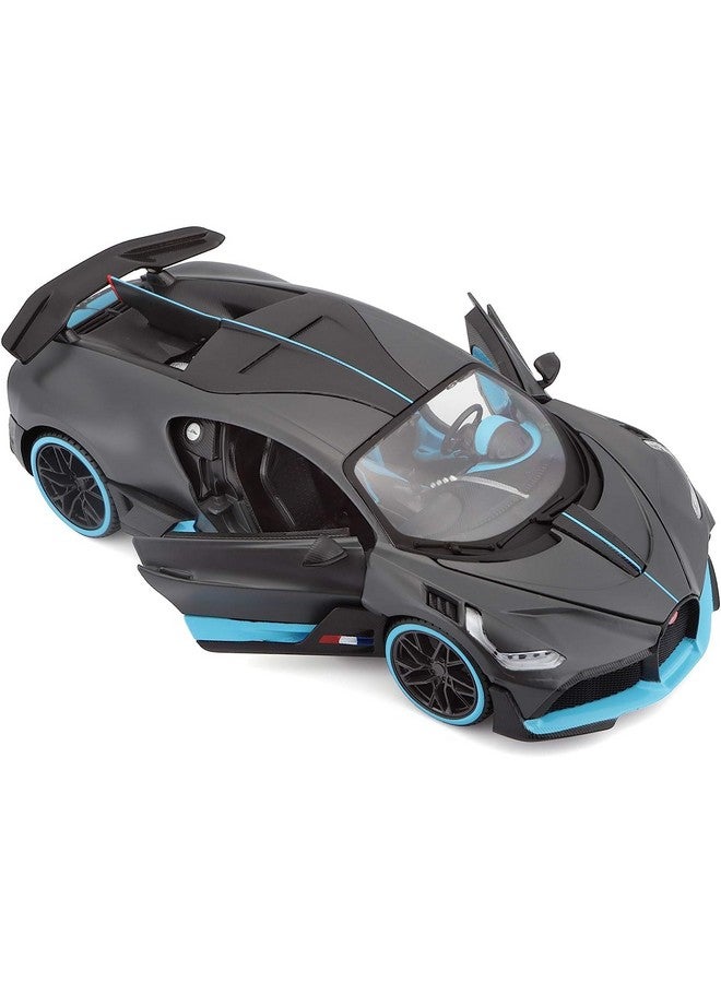 LONGMIRE Metal Pull Back Diecast Car Pull Back Car Model with Sound Light Boys Gifts Toys for Kids Pack of 1, Multicolor (Bugatti Divo) - Image 4