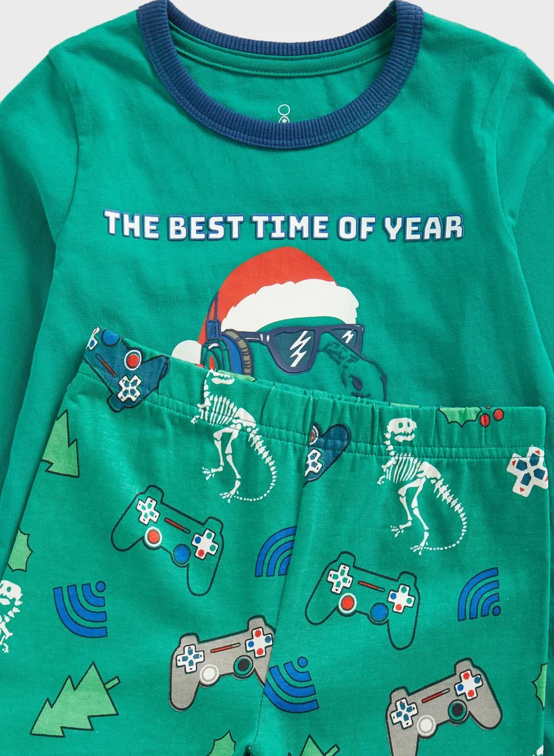 mothercare Kids Aop Sweatshirt & Sweatpants Set