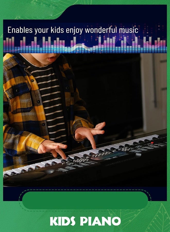 Arabest 61 keys piano keyboard,Electronic Digital Piano with Built-In Speaker Microphone, Sheet Stand and Power Supply, Portable piano Keyboard Gift for Beginners - Image 5