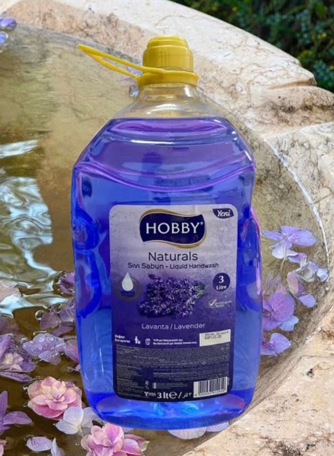 هوبي 8 قطع غسول اليدين السائل برائحة الافندر 1.5 لتر - Image 2
