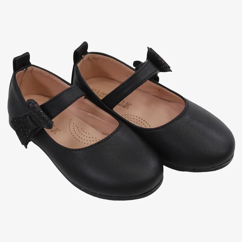 EASY Baby Girls Leather Ballerina Shoes - Image 1