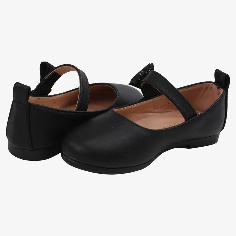 EASY Baby Girls Leather Ballerina Shoes - Image 2