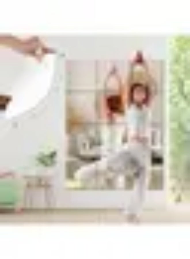 HD Acrylic Wall Mirror Tiles 4pcs – Full Body Stick-On Mirrors 30×20cm, Shatterproof Self-Adhesive Mirror Sheets for Home Decor, Makeup, Gym & Hallway - Image 5