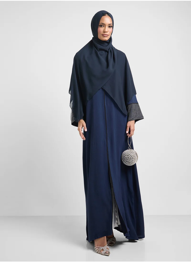 Khizana Embroidered Abaya With Sheila