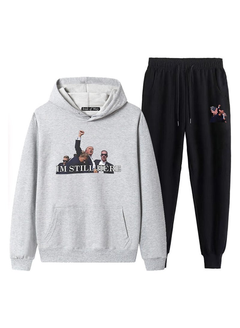 KUYING New Trump Printed Long Sleeved Sports Suit - Image 1
