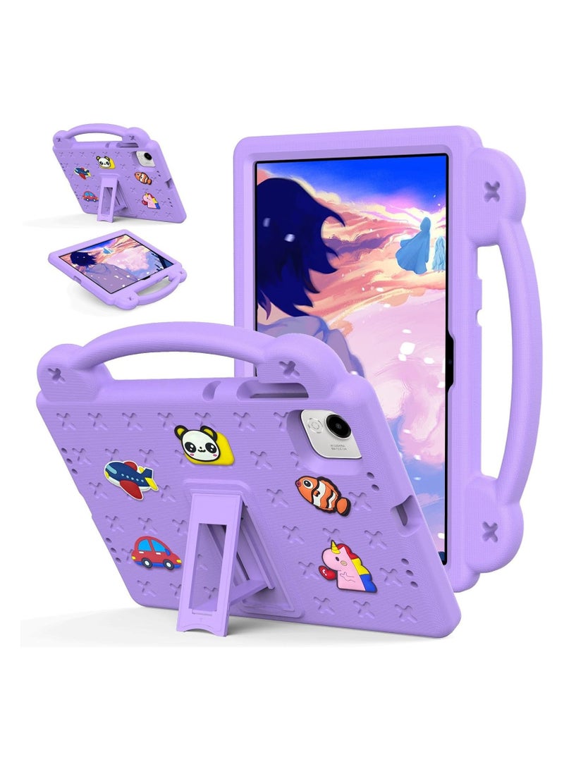 General Shockproof Case Compatible with Honor Pad X9a 11.5-inch (2025), Lightweight EVA Kid-Friendly Shockproof Case with Invisible Stand and Grip 