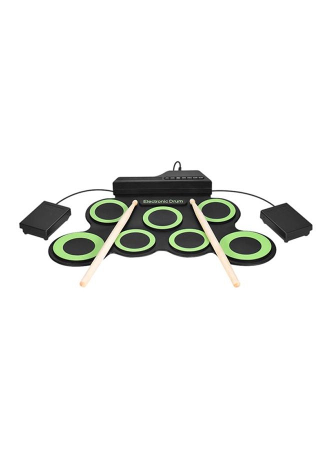 NIBEMINENT Electric Roll Up Drum Kit With Built-In Speaker 43 x28 x 2.7cm - Image 1
