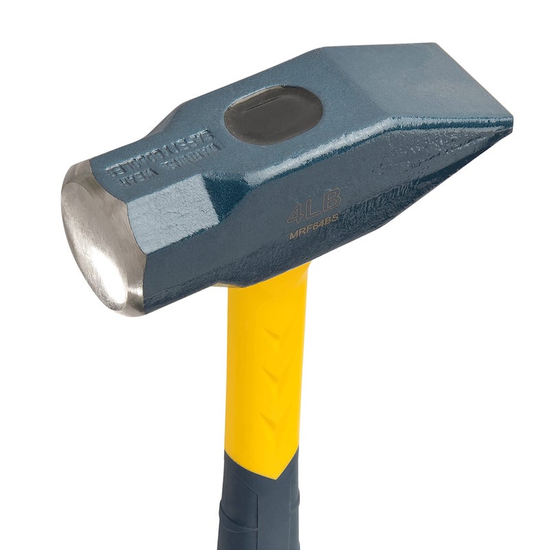 ESTWING Sure Strike Blacksmith's Hammer - 64 oz Metalworking Tool with Fiberglass Handle & No-Slip Cushion Grip - MRF64BS - Image 3