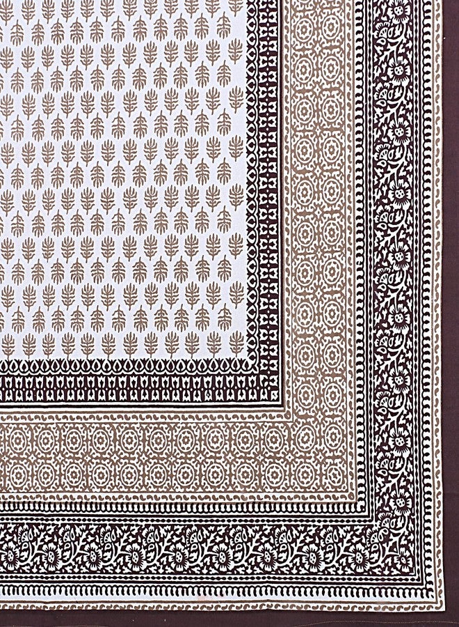 Texstylers Table Cloth | Table Cloth for 6 Seater Dining Table| Dining Table Cover 6 Seater | Table Cover 6 Seater | Dining Table Cover | Rectangle, Cotton,150 cm X 225 cm (Chocolate Brown) - Image 2