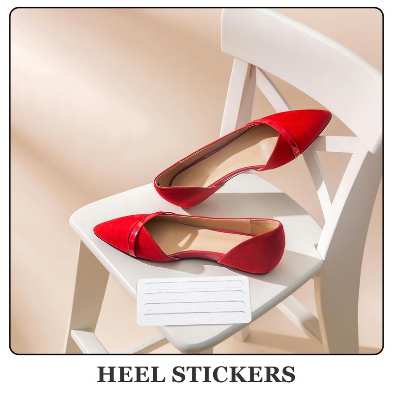 Silicone Heel Cushions 8 Pairs Wear Resistant Adhesive Liners For Blister Prevention - Image 4