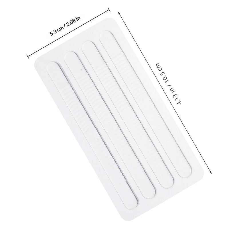 Silicone Heel Cushions 8 Pairs Wear Resistant Adhesive Liners For Blister Prevention - Image 3