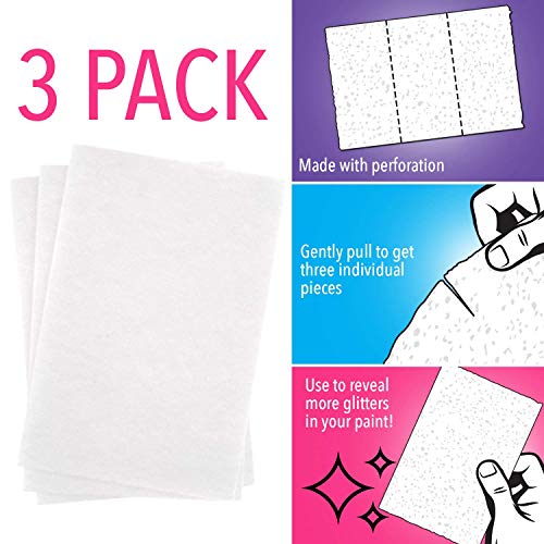 IMPRESA Paint Buffing Pads for Glitter Wall - 3-Pack Oversized 4 x 6 in Assorted - Enhance Twinkle & Shine - Finishing Pads for Glitter Paint - Compatible with Rust-Oleum & Valspar - Image 4