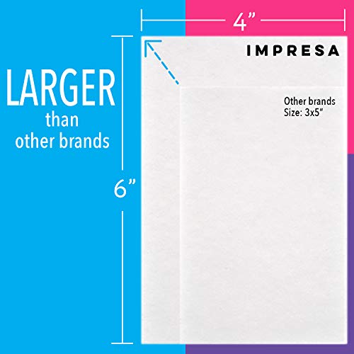 IMPRESA Paint Buffing Pads for Glitter Wall - 3-Pack Oversized 4 x 6 in Assorted - Enhance Twinkle & Shine - Finishing Pads for Glitter Paint - Compatible with Rust-Oleum & Valspar - Image 2