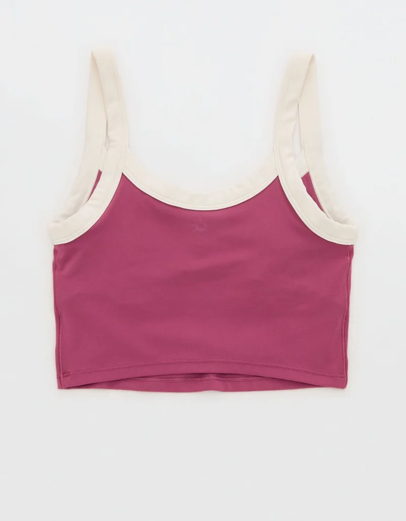 Aerie  Offline By Aerie Real Me Low Key Ringer Longline Sports Bra for Women | Best Price UAE