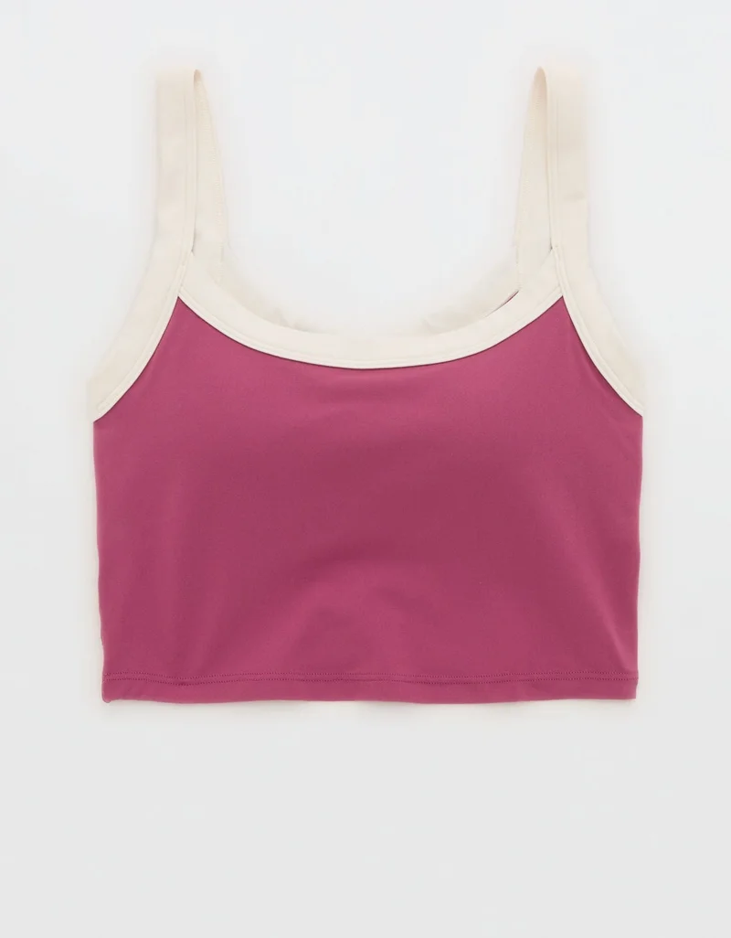 Aerie  Offline By Aerie Real Me Low Key Ringer Longline Sports Bra for Women | Best Price UAE