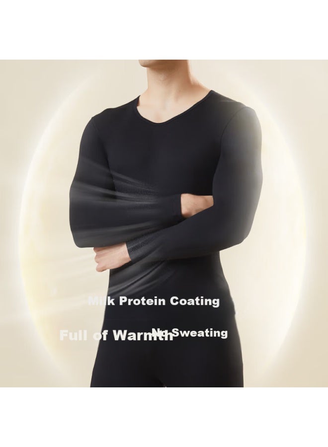 Yangxin Autumn Winter New Warm Set Slim Fit Thermal Lock Cold Protection Couple Base Layer Top And Bottom - Image 2