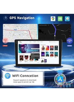Vierex 9 inch Android Car Radio 2K Full Touch Screen With Apple Carplay Android Auto Wireless 4G WiFi With 360D Camera Built-in 1080P Cameras Included Fast Interface  10  4 32GB 2K 360D  - Image 4