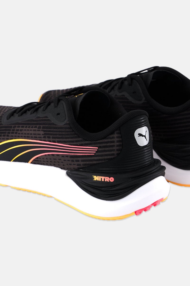 PUMA Women Electrify Nitro Lace Up Running Shoes, Black - Image 2