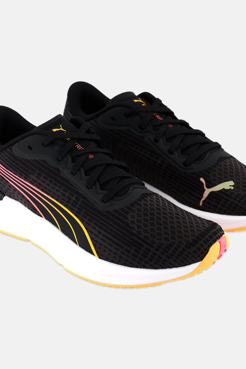 PUMA Women Electrify Nitro Lace Up Running Shoes, Black - Image 3