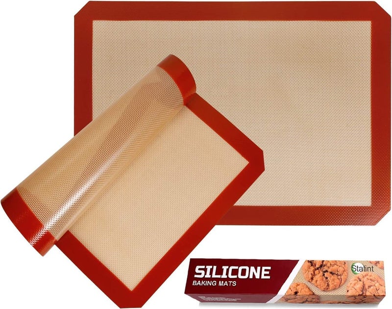 STATINT WINDOW FILMS STATINT NonStick Silicone Baking Mat Premium Food Safe  Pack of 2 for Cookie Oven Reusable Mat 165 x 116