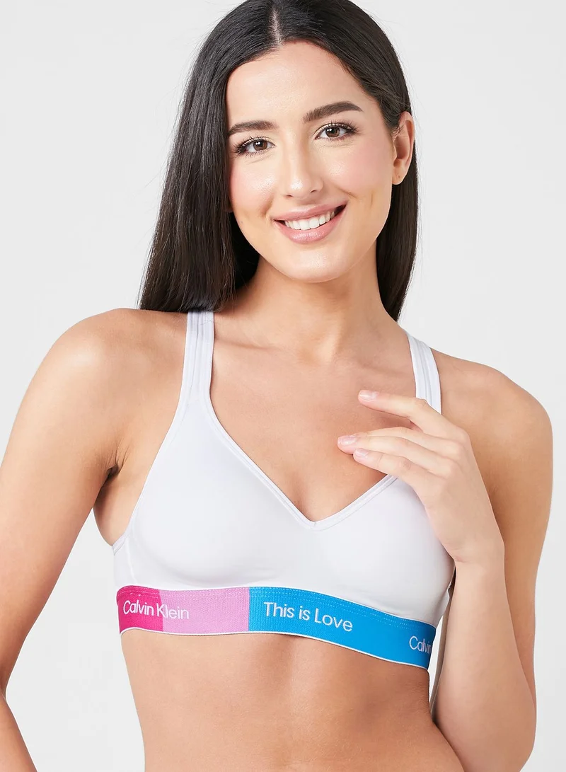 CALVIN KLEIN Logo Band Bikini Top