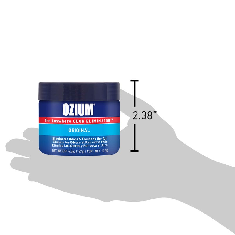 Ozium 4.5 Oz. 1 Pack Odor Eliminating Gel for Homes, Cars, Offices and More, Original Scent - Image 2