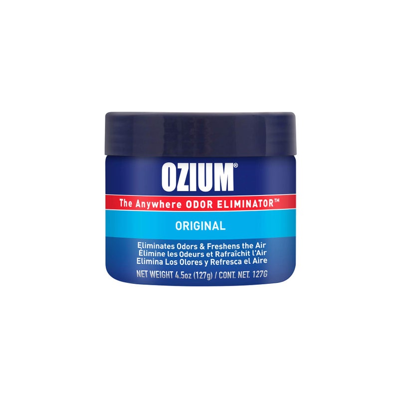 Ozium 4.5 Oz. 1 Pack Odor Eliminating Gel for Homes, Cars, Offices and More, Original Scent - Image 1