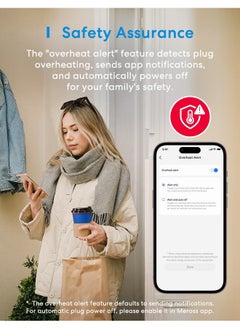 meross meross Matter Smart Plug, Energy Monitoring Smart Outlet, Wi-Fi Plug Work with Alexa, Apple HomeKit, Google with Schedule Timer, 15A/1800W, 100% Privacy Matter Smart Home, App & Voice Control 4 Pack  - Image 5