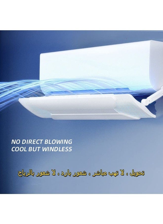 Split AC adjustable flow Deflector,  Air Conditioner Deflector Air Wing Preventing AC from Blowing Directly