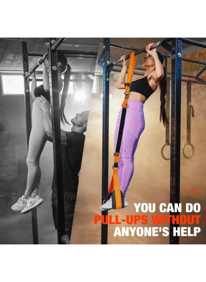 Generic Pull Up Assistance Bands, Heavy Duty Resistance Band for Pull Up Bar, Adjustable Weight/Size with Fabric Feet/Knee Rest, Bands for Pull Up Assist for Strength Training, Patented Pull Up Assist Band - Image 5