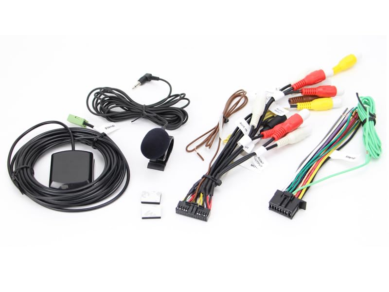 Xtenzi Car Audio 4 Pcs Cable Set XT3309 GPS MIC RCA and Wire Harness Compatible with Pioneer AVH-W4400NEX W4500NWX, AVIC-W6400NEX W6500NEX 6600NEX - Image 1