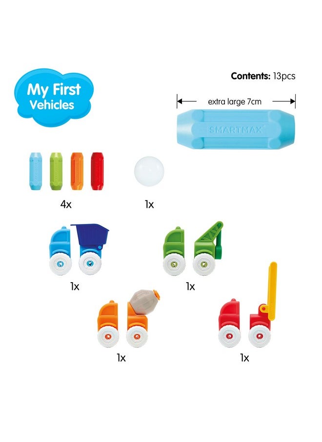 SmartMax SMARTMAX - My First Vehicles, Magnetic Discovery Play Set, 13 Pieces, 1-5 Years  - Image 3