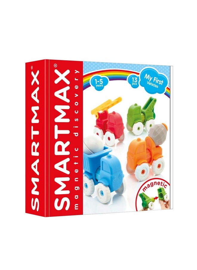 SmartMax SMARTMAX - My First Vehicles, Magnetic Discovery Play Set, 13 Pieces, 1-5 Years  - Image 1