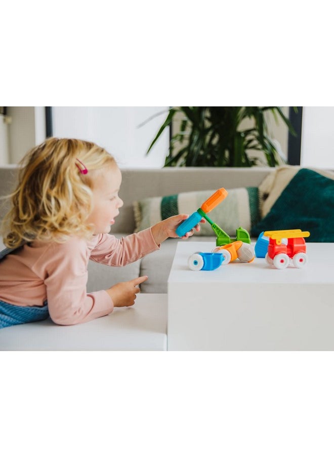SmartMax SMARTMAX - My First Vehicles, Magnetic Discovery Play Set, 13 Pieces, 1-5 Years  - Image 4