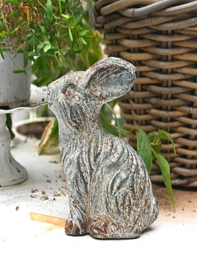 All Chic Cement Rabbit Statues (Blue) - Image 5