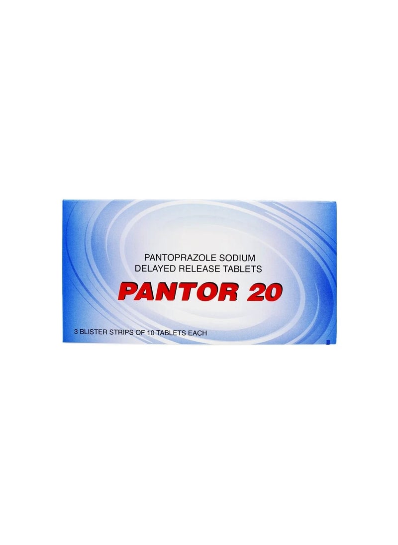 Pantor - Pantor 20 mg Tablets 30's - Image 1