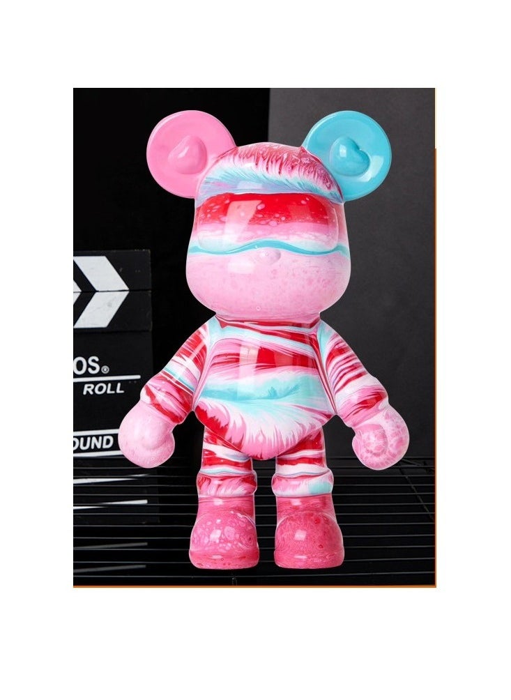 Cutie Cute DIY Painting Fluid Cool Bear Teddy Bear Painting Kit 4 Color Set 23cm  - Image 1