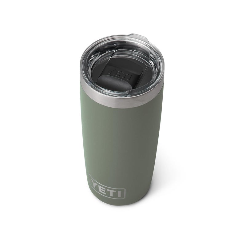 YETI Rambler 10 oz Tumbler, Stainless Steel, Vacuum Insulated with MagSlider Lid, Camp Green - Image 1