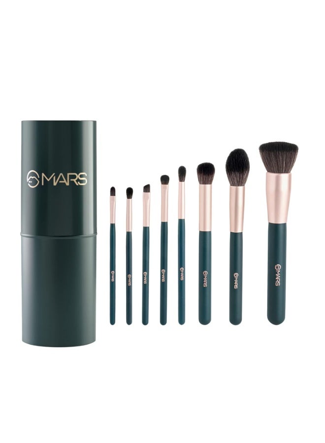 مارس مجموعة فرش تيتان المكونة من 8 فرش مع حامل مجموعة فرش مكياج الوجه ذات شعيرات فائقة النعومة عبوة من 8 قطع - Image 1