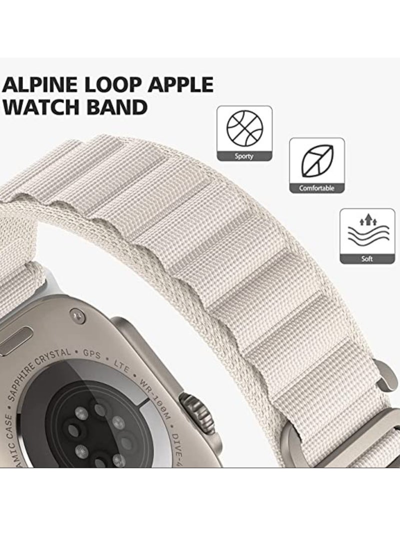 ELTRAZONE Designer Sport Alpine Loop Nylon Band Compatible with Apple Watch Bands 38/40/41mm | 42/44/45/49mm, Replacement Strap Ultra Series 8 7 6 5 4 3 - Image 4