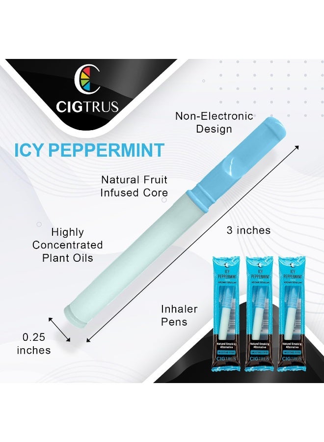 cigtrus Nicotine-Free Smoking Alternative Inhaler (6-Piece) Natural Habit Replacement - Tobacco-Free, Non-Electric Craving Relief - Quit Smoking & Vaping Aid (Peppermint & Citrus Grapefruit) - Image 4