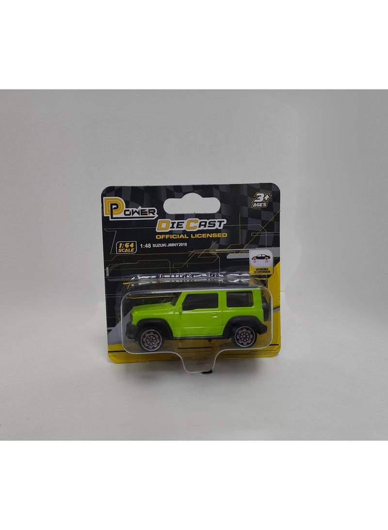 D-power MSZ – Suzuki Jimny - Green | Die-Cast Replica, Ultimate Collector's Item, SUV Cars | Toy Vehicles, Metal Toy Car Model - Pull Back Collection | Size - 1:48, For Kids 3+ - Image 4
