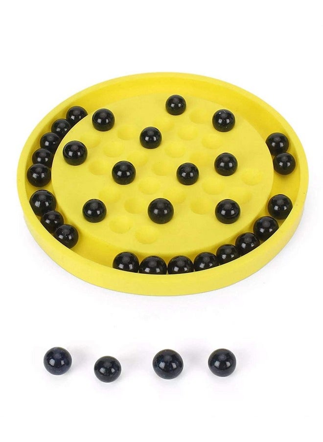deziine DEZIINE�Brainvita Board Game with Glass Marble Brainvita a Unique Gifts for Kids & Adults Board Game(Multicolour)  - Image 3