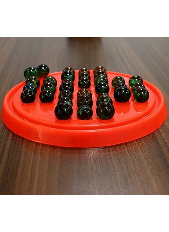 deziine DEZIINE�Brainvita Board Game with Glass Marble Brainvita a Unique Gifts for Kids & Adults Board Game(Multicolour)  - Image 5