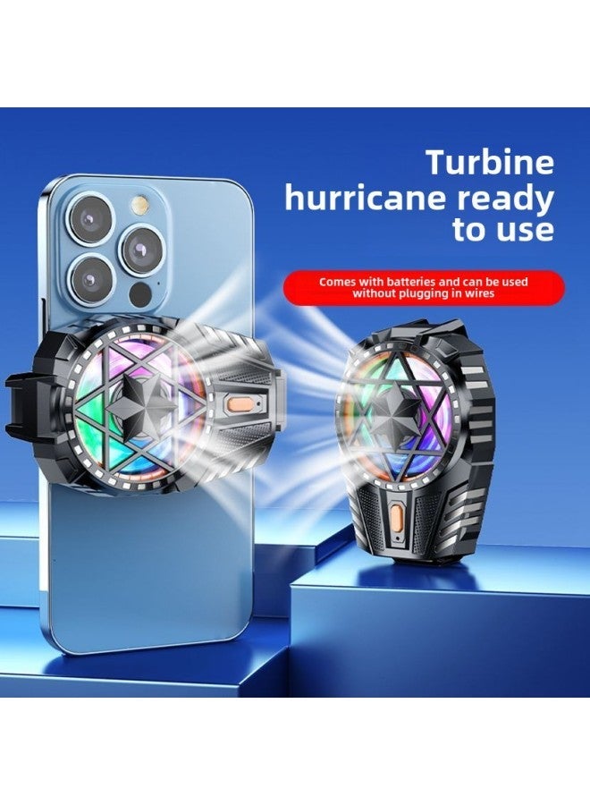 2024 X112 Air-cooled Mute Mobile Phone Radiator Three-speed Adjustable Portable Peripherals Fast Cooling In Stock-Color:Plug-in Black  - Image 2