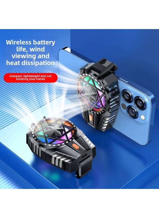 2024 X112 Air-cooled Mute Mobile Phone Radiator Three-speed Adjustable Portable Peripherals Fast Cooling In Stock-Color:Plug-in Black  - Image 4