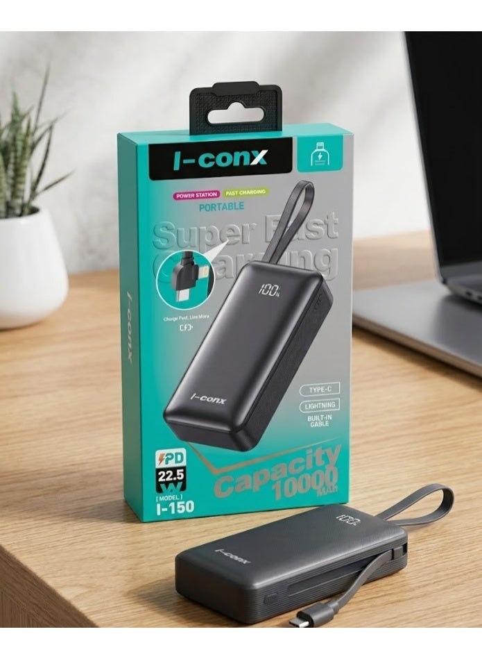 I-conx I-conx i-150 Power Bank lightning 22.5W 10000mAh ZDF9AF755FBFD3B12401BZ