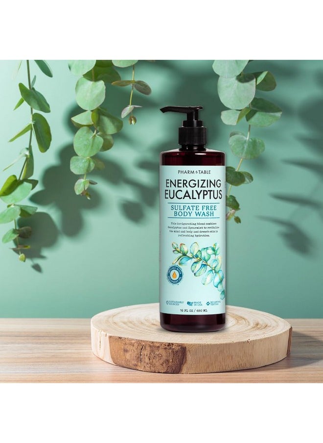 Pharm to Table - Energizing Eucalyptus Body Wash For Women And Menenergizes And Revitalizes The Skin Sulfate Free 100% Cruelty Free 480Ml - Image 1